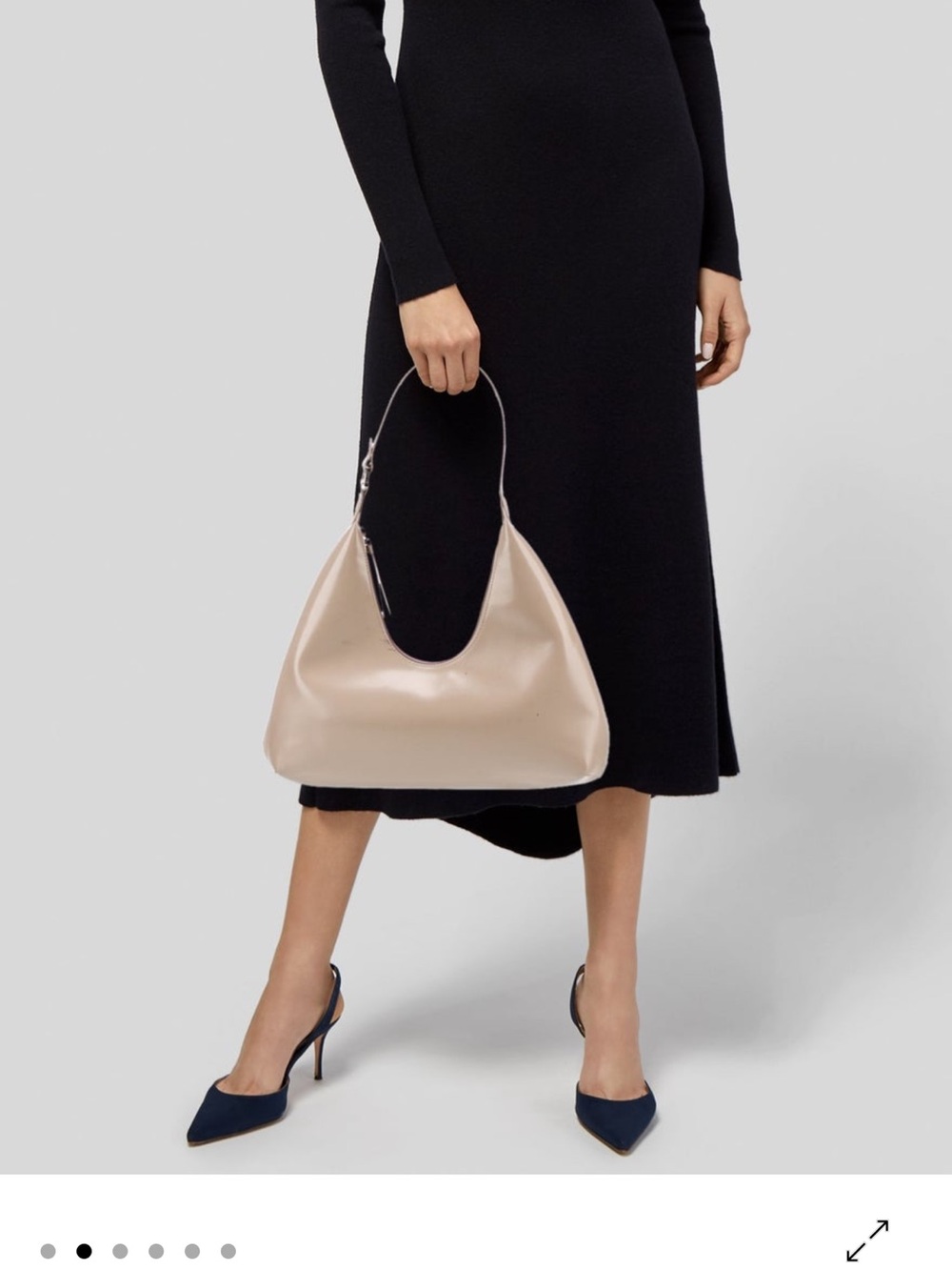 By Far Patent Leather Shoulder Bag